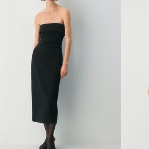 Aritzia Babaton Classic Black Strapless Dress